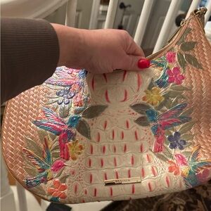 Brahmin Multicolor Embroidered Shoulder Bag